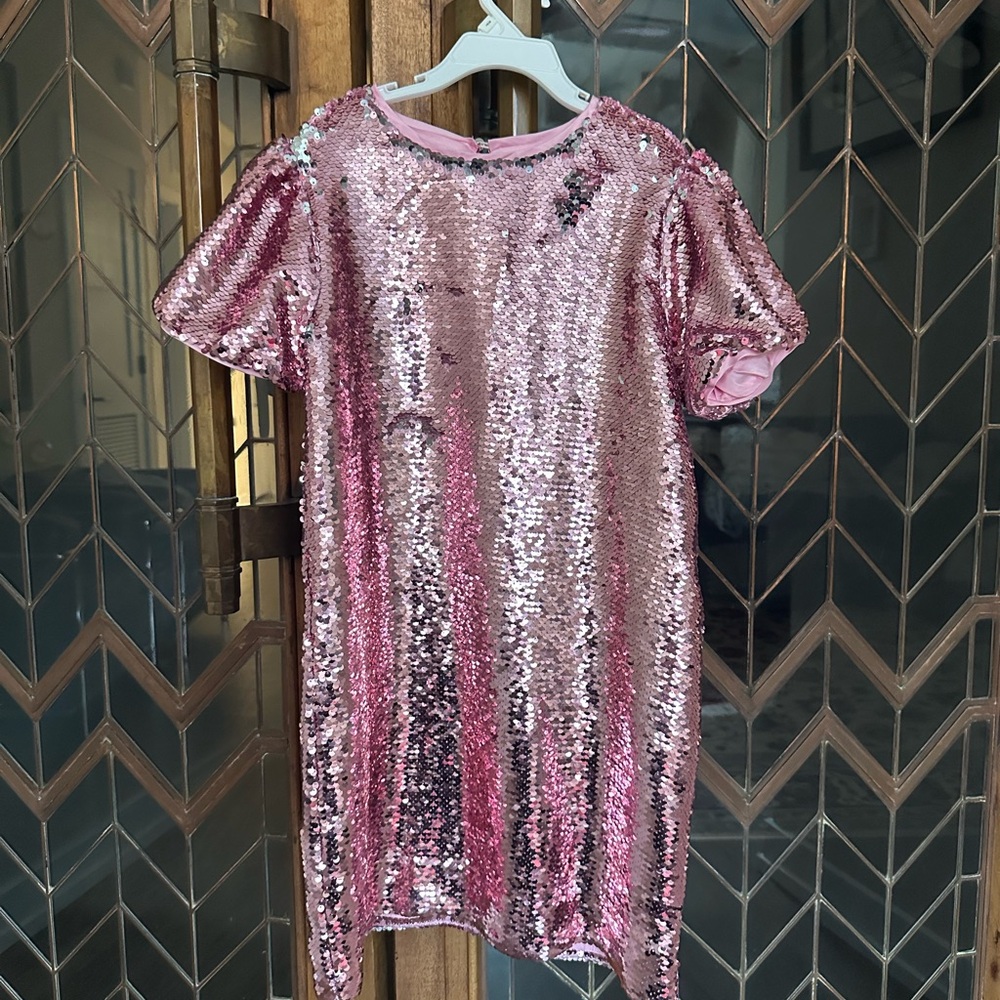 Bardot Junior Pink Sequin Dress Size 10. NWT